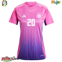 Camiseta Alemania Benjamin Henrichs #20 Visitante Equipación para mujer Eurocopa 2024 manga corta